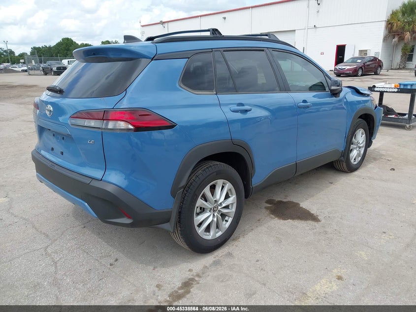 2026 Toyota Corolla cross VIN 7MUCAAAGXTV158445 IAAI salvage auction — FRONT END, Clear (Texas), sold $9,300 on 2026-07-08 (photo 4)