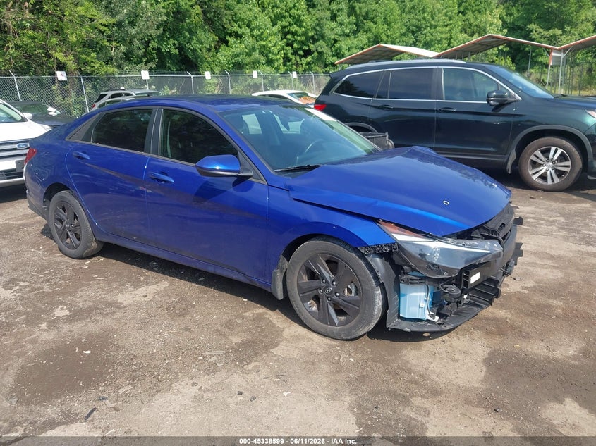 2022 Hyundai Elantra VIN 5NPLS4AG0NH079318 IAAI salvage auction — FRONT END, Salvage - Greater Than 75% (Maryland), sold $2,650 on 2026-07-14 (photo 1)