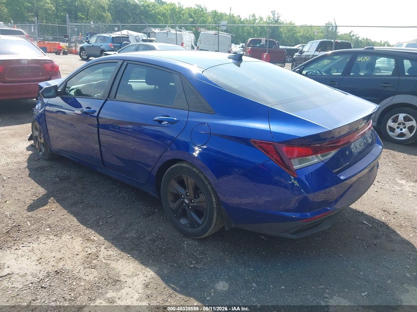 2022 Hyundai Elantra VIN 5NPLS4AG0NH079318 IAAI salvage auction — FRONT END, Salvage - Greater Than 75% (Maryland), sold $2,650 on 2026-07-14 (photo 3)