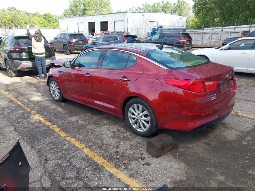 2014 Kia Optima VIN 5XXGN4A75EG272102 IAAI salvage auction — FRONT END, Clear (Michigan), sold $1,950 on 2026-07-27 (photo 3)