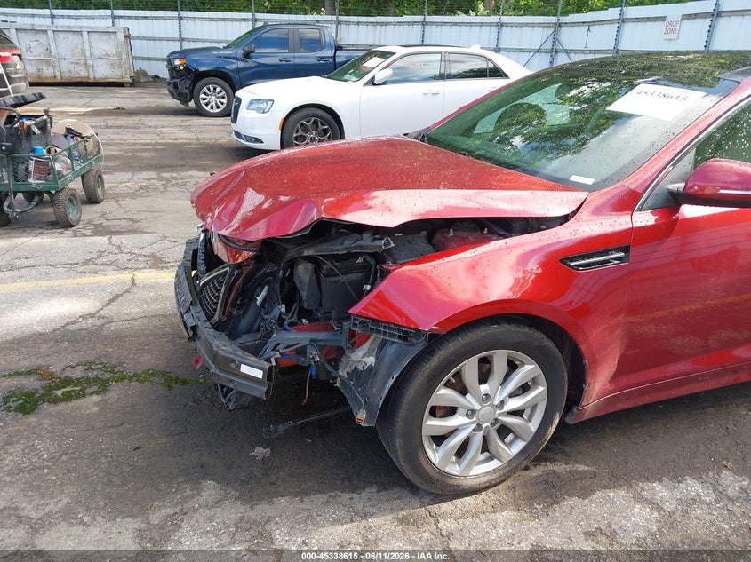 2014 Kia Optima VIN 5XXGN4A75EG272102 IAAI salvage auction — FRONT END, Clear (Michigan), sold $1,950 on 2026-07-27 (photo 6)