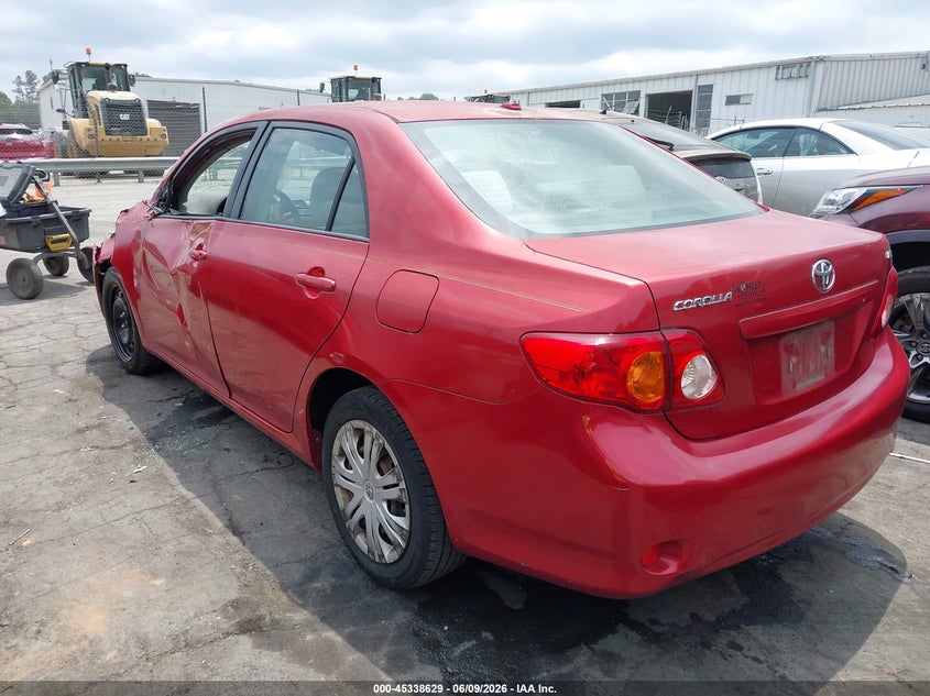2009 Toyota Corolla VIN JTDBL40E89J047237 IAAI salvage auction — SIDE, Salvage (North Carolina), sold $1,600 on 2026-07-10 (photo 3)