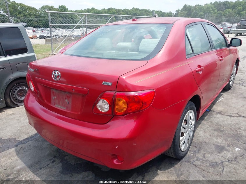 2009 Toyota Corolla VIN JTDBL40E89J047237 IAAI salvage auction — SIDE, Salvage (North Carolina), sold $1,600 on 2026-07-10 (photo 4)
