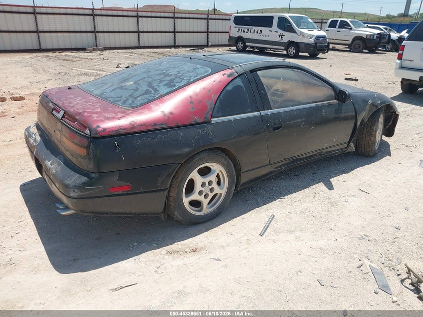 1990 Nissan 300zx VIN JN1RZ26A7LX007308 IAAI salvage auction — ENGINE DAMAGE, Original (Texas), sold $1,000 on 2026-07-09 (photo 4)