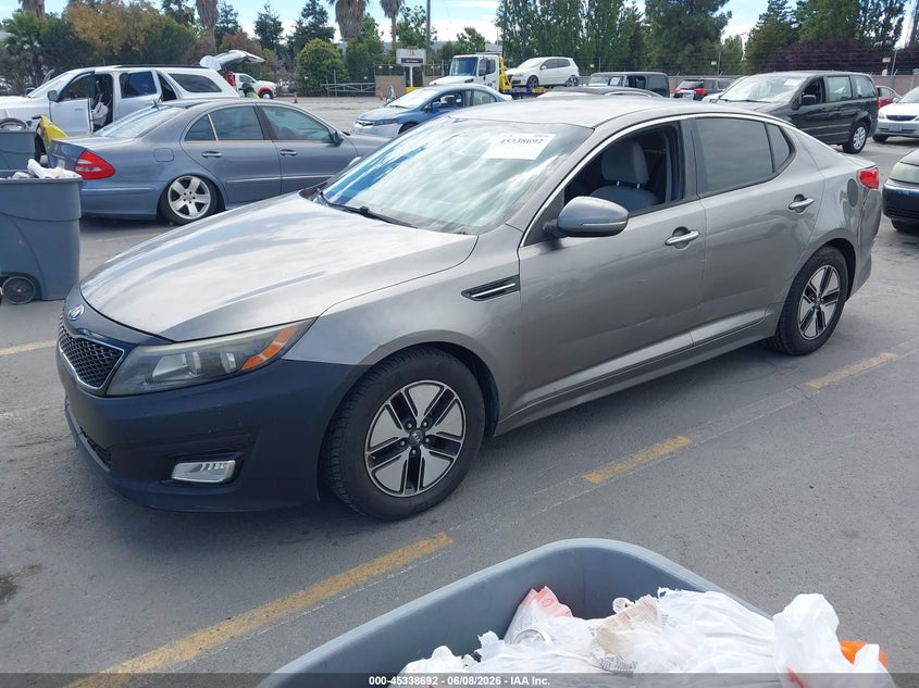 2014 Kia Optima VIN 5XXGM4A75EG265282 IAAI salvage auction — UNKNOWN, Clear - Dealer Only (California), sold $575 on 2026-07-20 (photo 2)