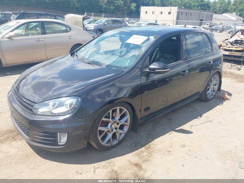 2013 Volkswagen Gti VIN WVWHD7AJ8DW136869 IAAI salvage auction — WATER/FLOOD, Salvage (Massachusetts), sold $1,050 on 2026-08-20 (photo 2)