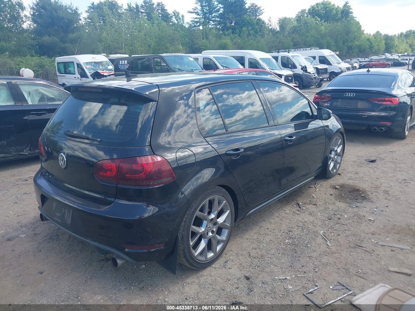 2013 Volkswagen Gti VIN WVWHD7AJ8DW136869 IAAI salvage auction — WATER/FLOOD, Salvage (Massachusetts), sold $1,050 on 2026-08-20 (photo 4)