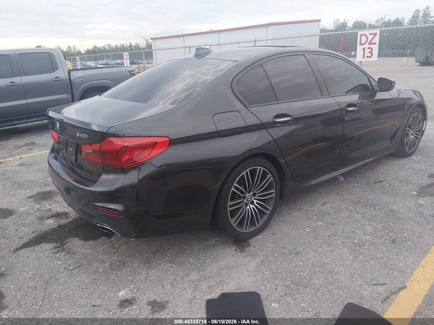 2017 BMW 5er VIN WBAJE5C37HG915727 IAAI salvage auction — UNDERCARRIAGE, Rebuildable (Florida), sold $8,500 on 2026-07-09 (photo 4)