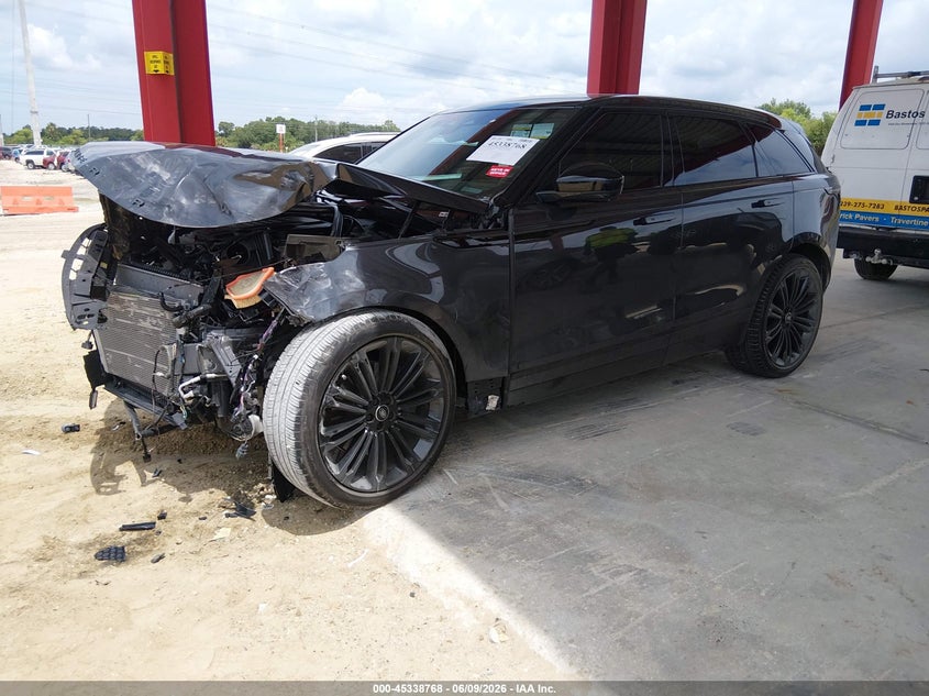 2026 Land rover Range rover velar VIN SALYL2EX1TA814774 IAAI salvage auction — FRONT END, Certificate Of Destruction (Florida), sold $14,600 on 2026-07-28 (photo 2)