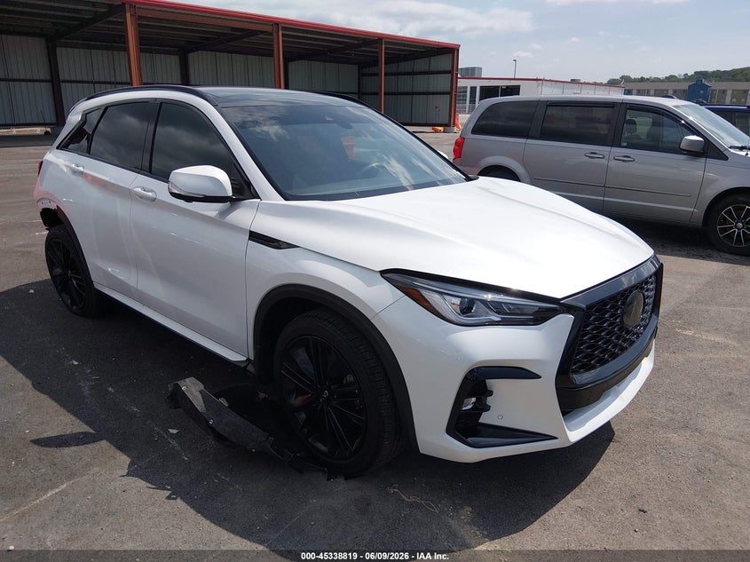 2024 Infiniti Qx50 VIN 3PCAJ5FB8RF103026 IAAI salvage auction — RIGHT REAR, Salvage (Illinois), sold $9,600 on 2026-07-28 (photo 1)