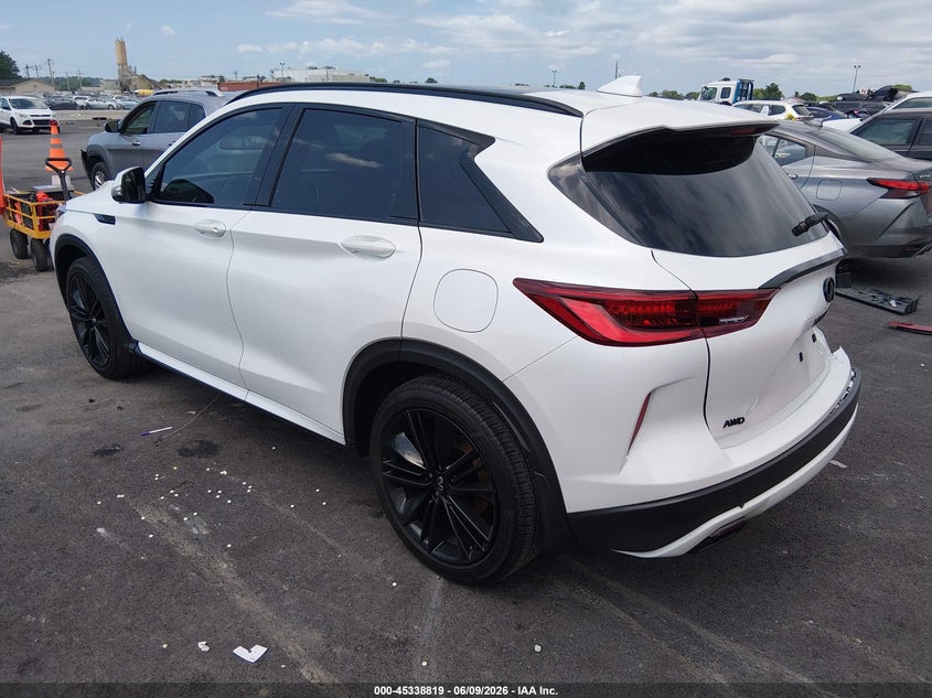 2024 Infiniti Qx50 VIN 3PCAJ5FB8RF103026 IAAI salvage auction — RIGHT REAR, Salvage (Illinois), sold $9,600 on 2026-07-28 (photo 3)