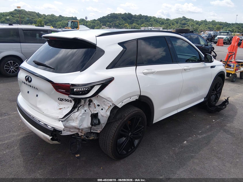2024 Infiniti Qx50 VIN 3PCAJ5FB8RF103026 IAAI salvage auction — RIGHT REAR, Salvage (Illinois), sold $9,600 on 2026-07-28 (photo 4)