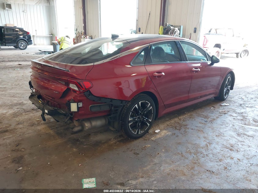 2022 Kia K5 VIN 5XXG64J23NG108011 IAAI salvage auction — REAR END, Clear (Michigan), sold $6,700 on 2026-07-21 (photo 4)