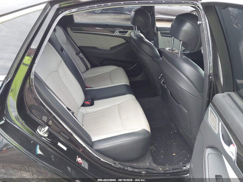 2018 Genesis G80 VIN KMHGN4JB5JU245289 IAAI salvage auction — FRONT & REAR, Salvage Title, sold $3,550 on 2026-07-17 (photo 8)