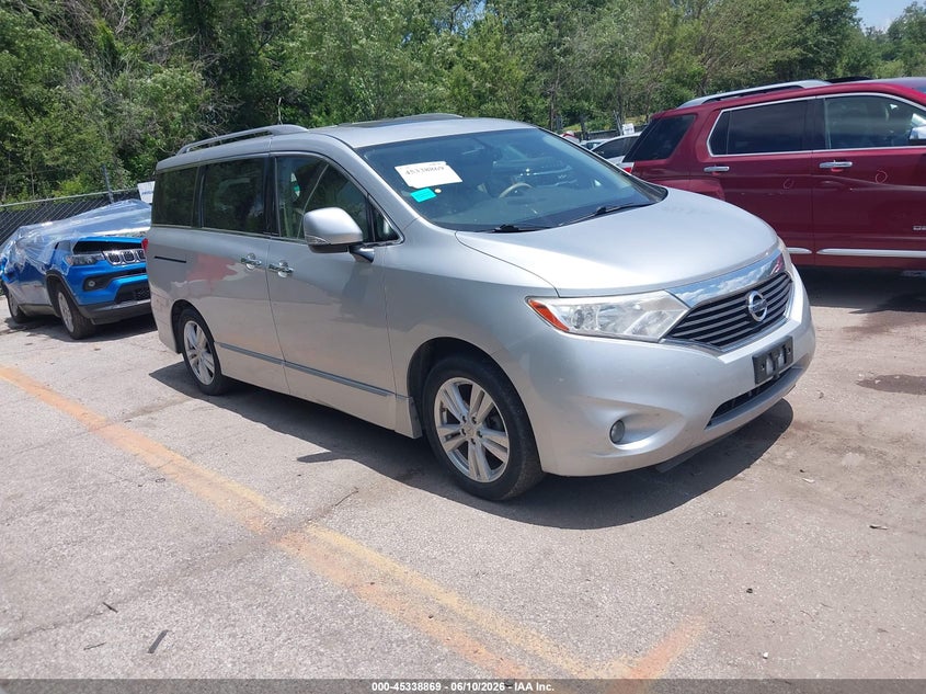 2015 Nissan Quest VIN JN8AE2KP4F9123451 IAAI salvage auction — HAIL, Salvage (Kansas), sold $3,050 on 2026-07-22 (photo 1)