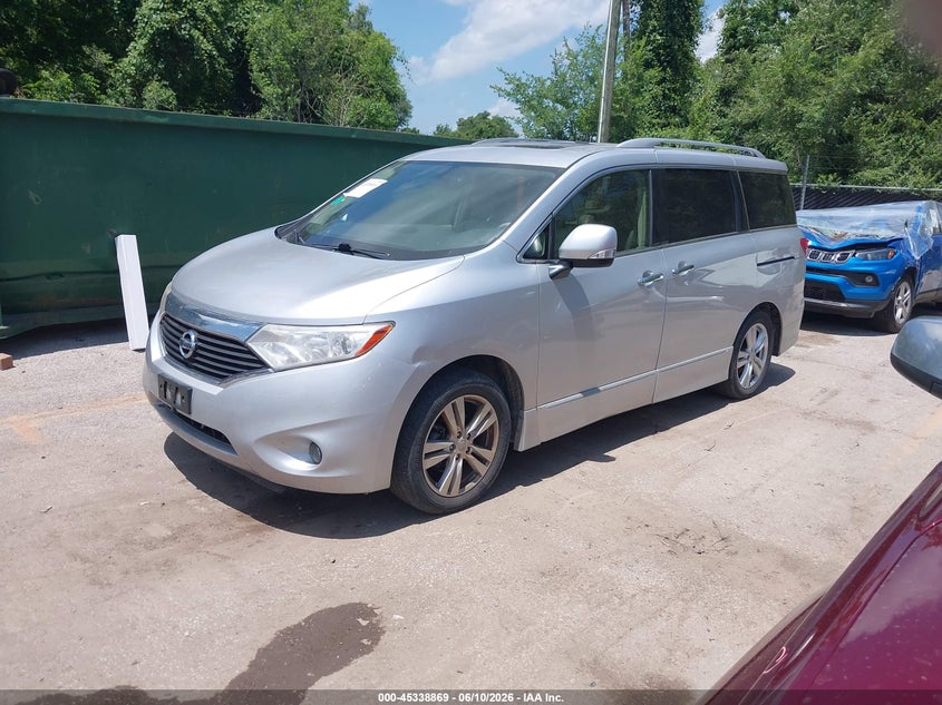 2015 Nissan Quest VIN JN8AE2KP4F9123451 IAAI salvage auction — HAIL, Salvage (Kansas), sold $3,050 on 2026-07-22 (photo 2)