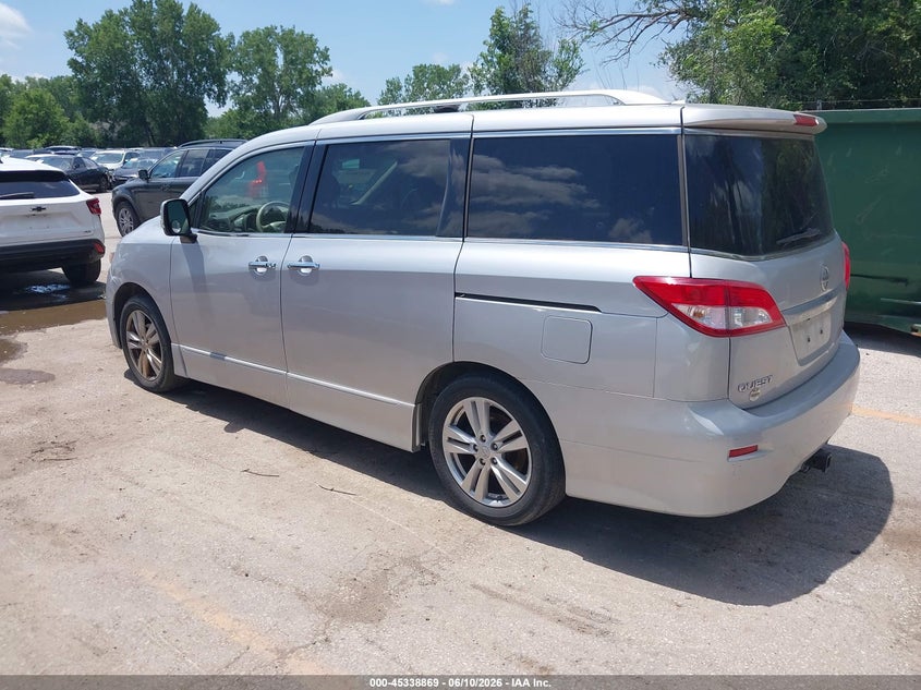 2015 Nissan Quest VIN JN8AE2KP4F9123451 IAAI salvage auction — HAIL, Salvage (Kansas), sold $3,050 on 2026-07-22 (photo 3)