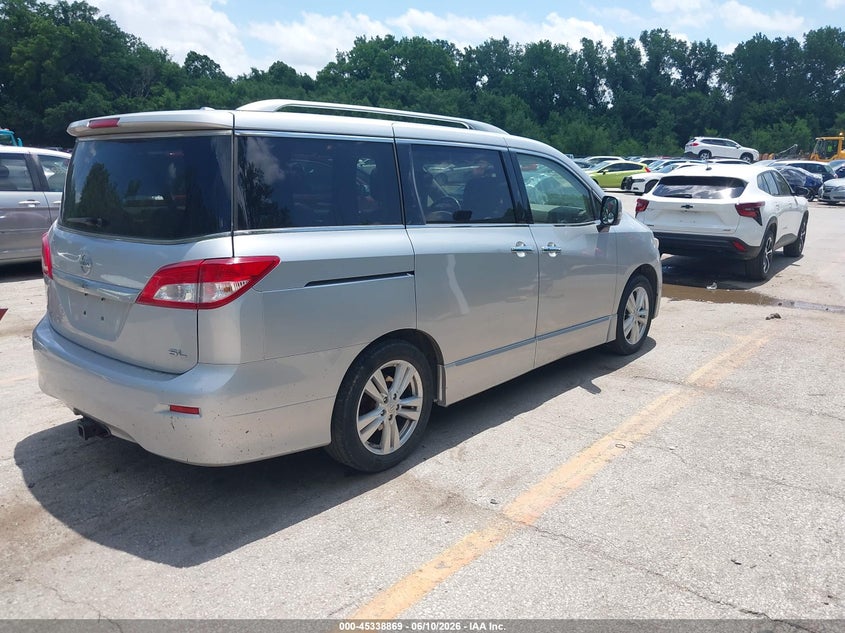 2015 Nissan Quest VIN JN8AE2KP4F9123451 IAAI salvage auction — HAIL, Salvage (Kansas), sold $3,050 on 2026-07-22 (photo 4)
