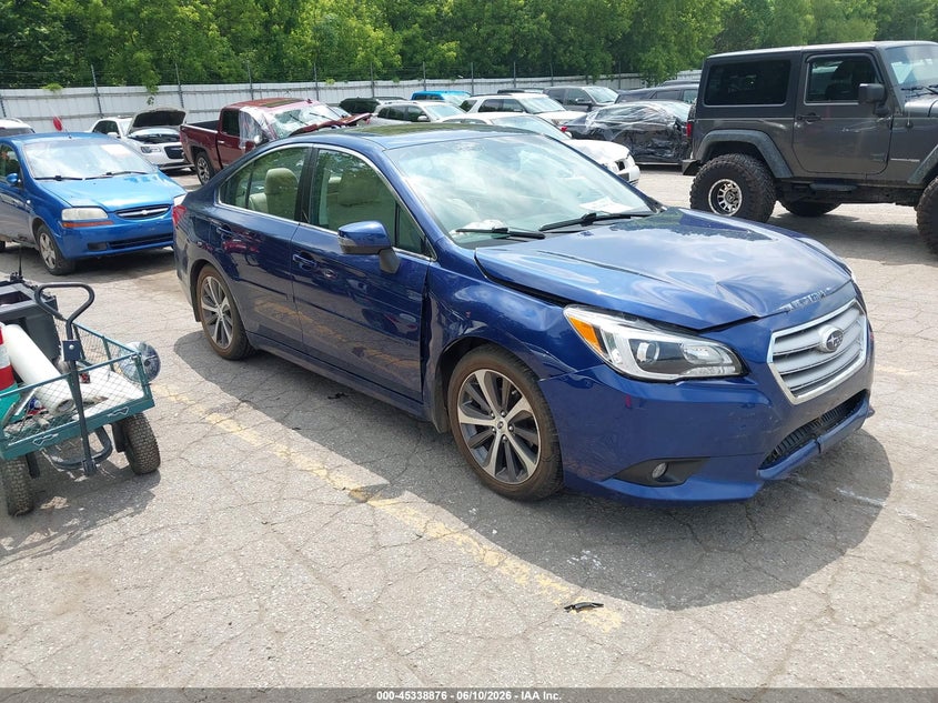 2017 Subaru LEGACY VIN 4S3BNAN61H3057279 IAAI salvage auction — FRONT END, Clear (Michigan), sold $1,450 on 2026-07-09 (photo 1)