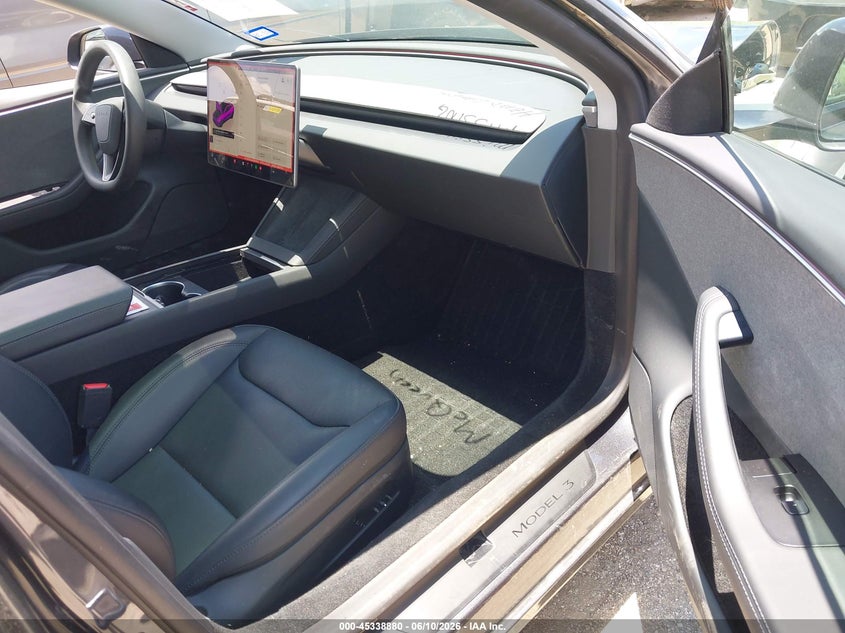 2025 Tesla Model 3 VIN 5YJ3E1EA4SF951943 IAAI salvage auction — FRONT END, Original (Texas), sold $13,000 on 2026-07-29 (photo 5)