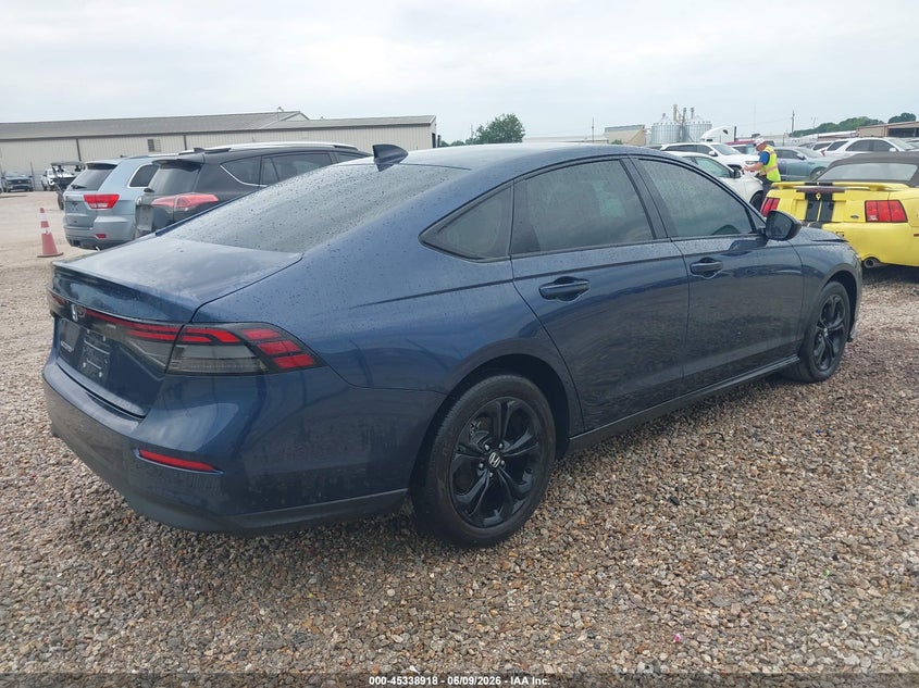 2025 Honda Accord VIN 1HGCY1F45SA037405 IAAI salvage auction — REAR END, Salvage Title, sold $11,300 on 2026-07-05 (photo 4)