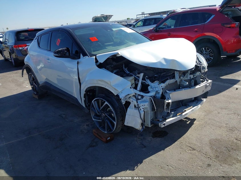 2021 Toyota C-hr VIN JTNKHMBX3M1107672 IAAI salvage auction — FRONT & REAR, Salvage (Arizona), sold $2,800 on 2026-07-14 (photo 1)