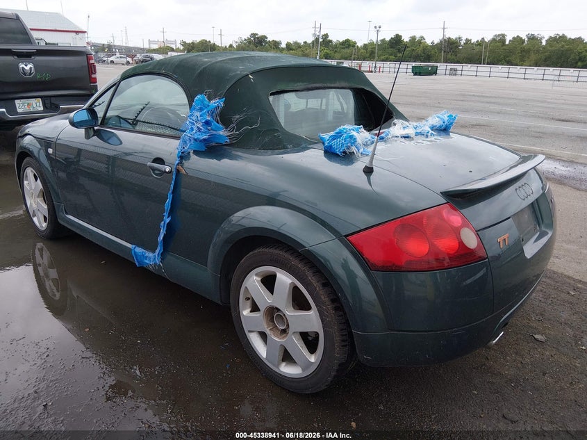 2001 Audi Tt VIN TRUTC28N911001505 IAAI salvage auction — NORMAL WEAR, Clear (Louisiana), sold $250 on 2026-07-29 (photo 3)