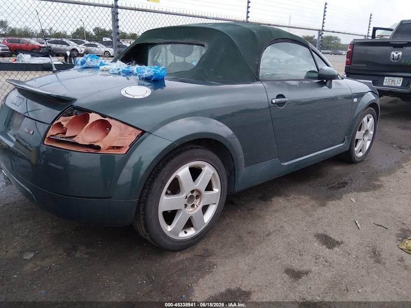 2001 Audi Tt VIN TRUTC28N911001505 IAAI salvage auction — NORMAL WEAR, Clear (Louisiana), sold $250 on 2026-07-29 (photo 4)