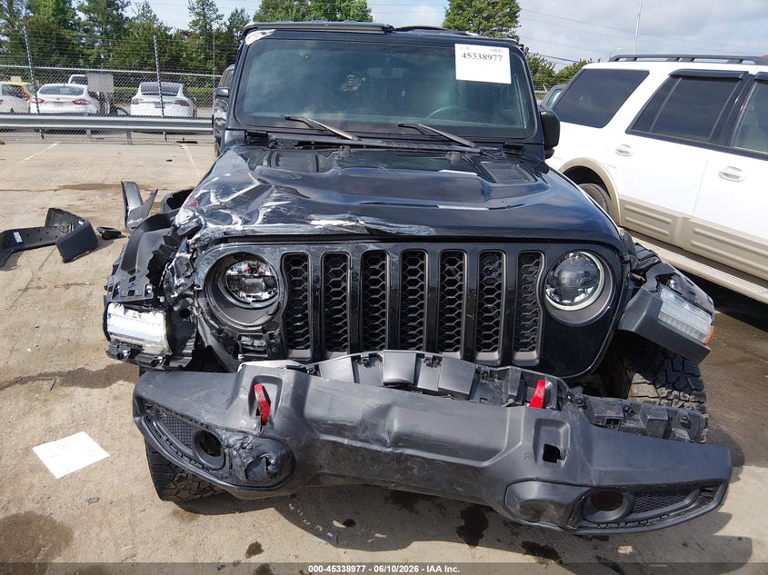 2023 Jeep Gladiator VIN 1C6JJTBG0PL581349 IAAI salvage auction — ROLLOVER, Salvage Title, sold $12,475 on 2026-08-31 (photo 6)