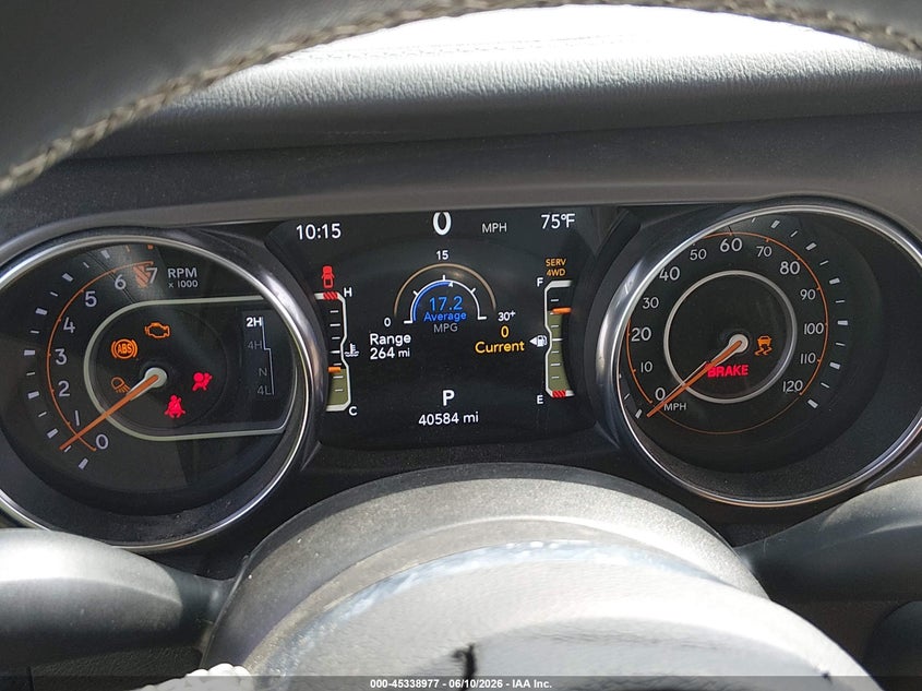 2023 Jeep Gladiator VIN 1C6JJTBG0PL581349 IAAI salvage auction — ROLLOVER, Salvage Title, sold $12,475 on 2026-08-31 (photo 7)