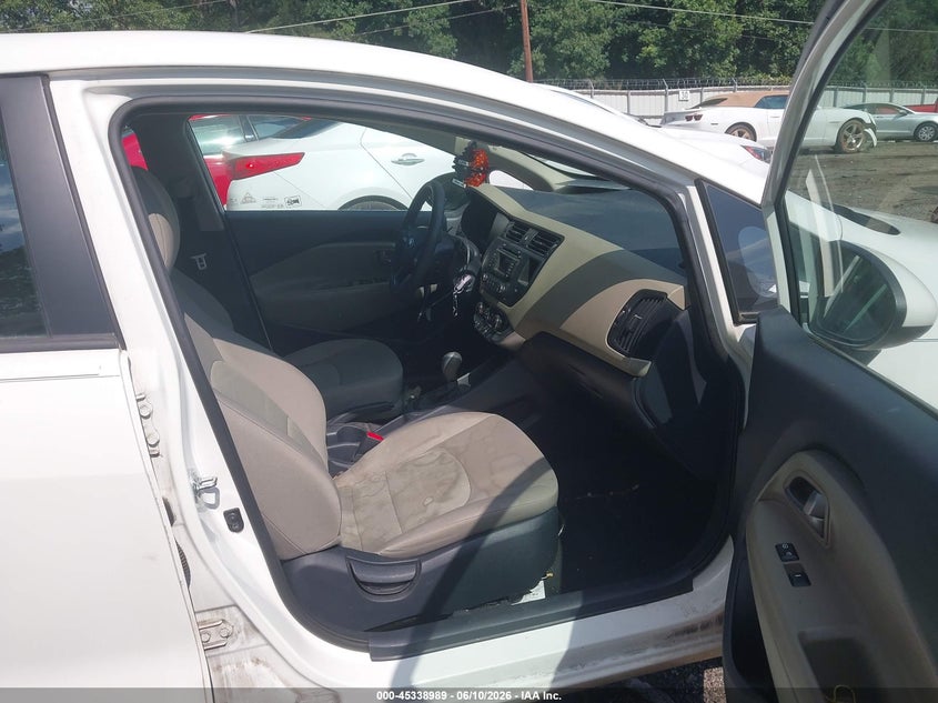 2014 Kia Rio VIN KNADM4A34E6377857 IAAI salvage auction — LEFT REAR, Salvage (Georgia), sold $575 on 2026-07-15 (photo 5)