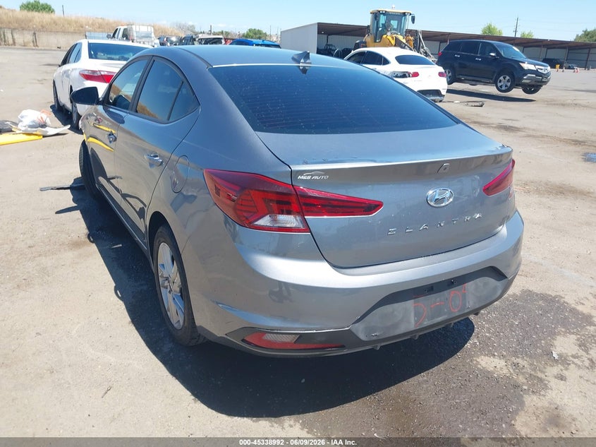 2019 Hyundai Elantra VIN KMHD84LF1KU857842 IAAI salvage auction — LEFT FRONT, Salvage (California), sold $2,975 on 2026-08-01 (photo 3)