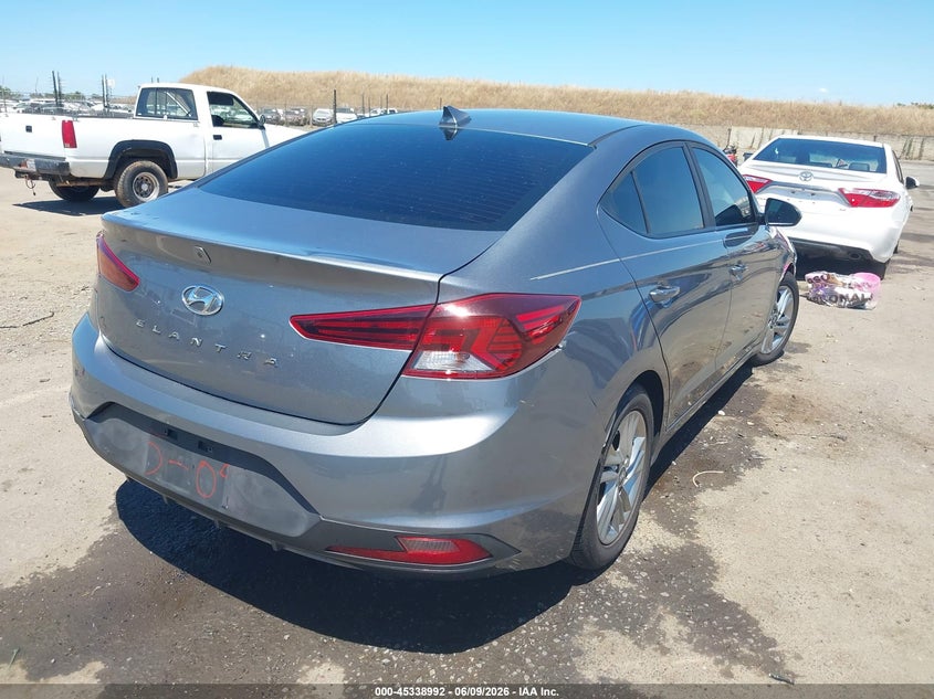 2019 Hyundai Elantra VIN KMHD84LF1KU857842 IAAI salvage auction — LEFT FRONT, Salvage (California), sold $2,975 on 2026-08-01 (photo 4)