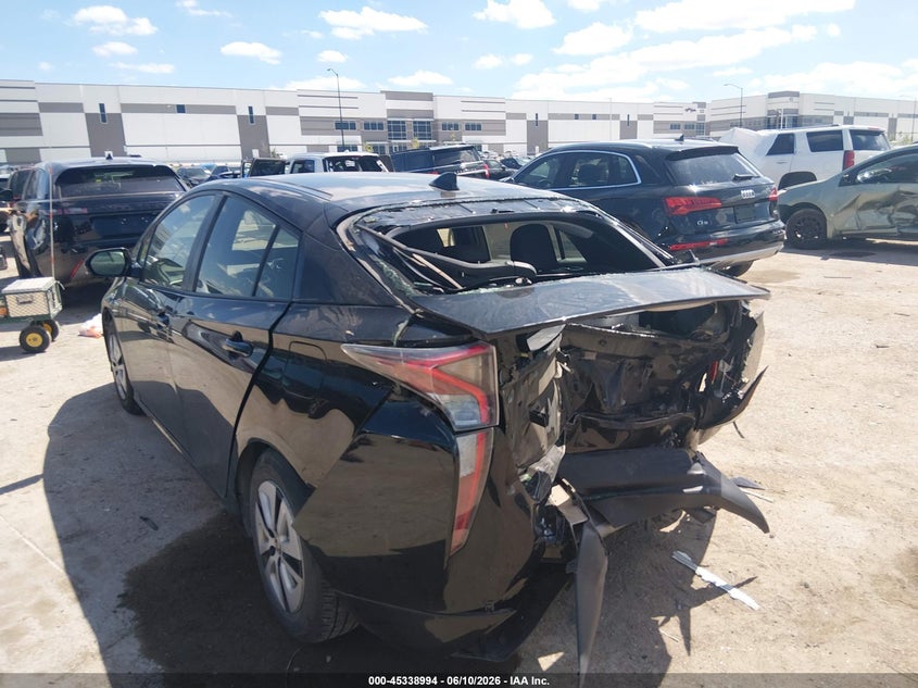 2016 Toyota Prius VIN JTDKARFU7G3504719 IAAI salvage auction — REAR END, Salvage (Texas), sold $2,200 on 2026-07-21 (photo 3)