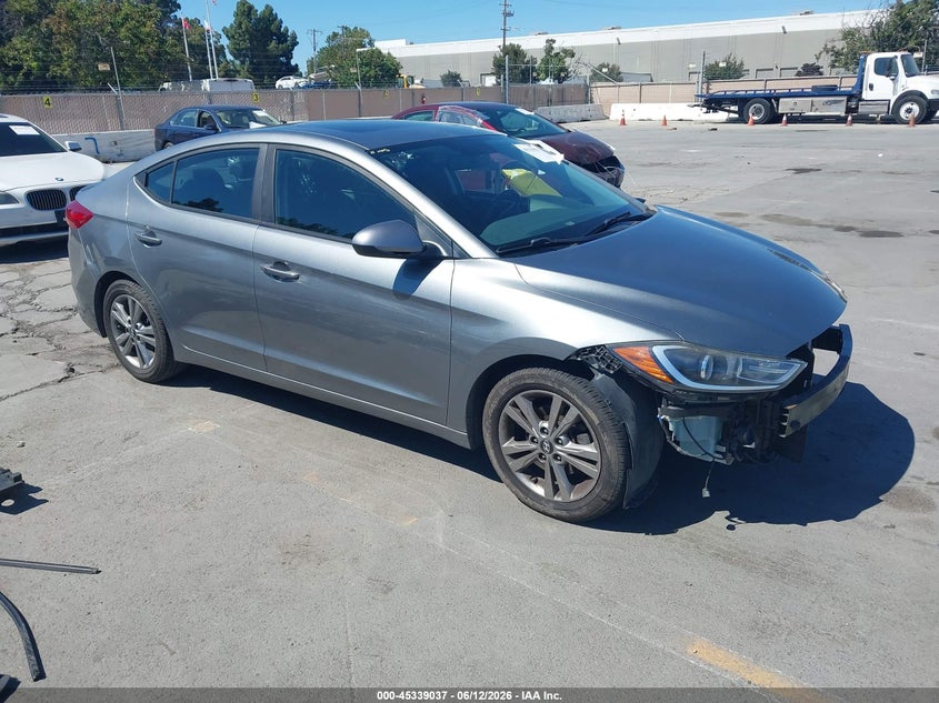 2017 Hyundai Elantra VIN KMHD84LF8HU244500 IAAI salvage auction — FRONT END, Salvage (California), sold $1,850 on 2026-07-20 (photo 1)