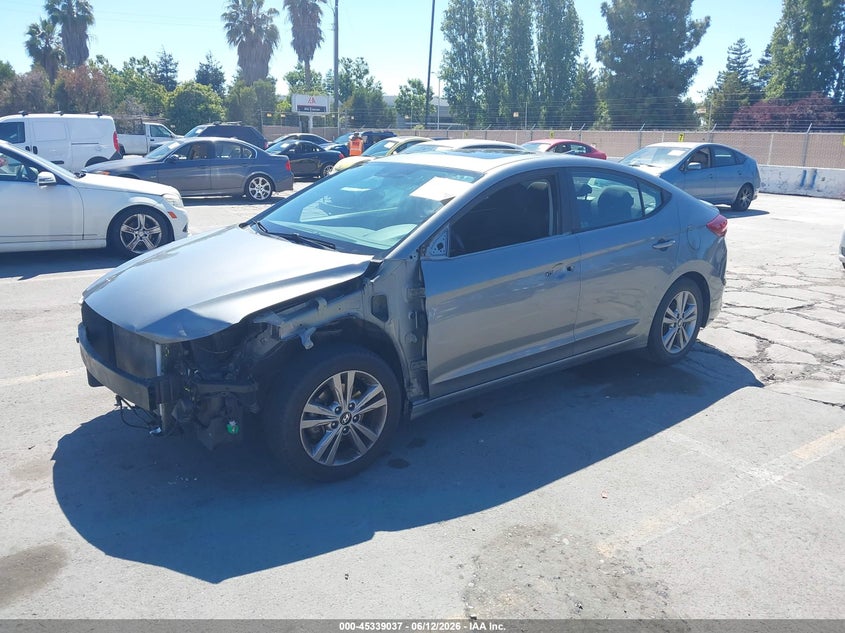 2017 Hyundai Elantra VIN KMHD84LF8HU244500 IAAI salvage auction — FRONT END, Salvage (California), sold $1,850 on 2026-07-20 (photo 2)
