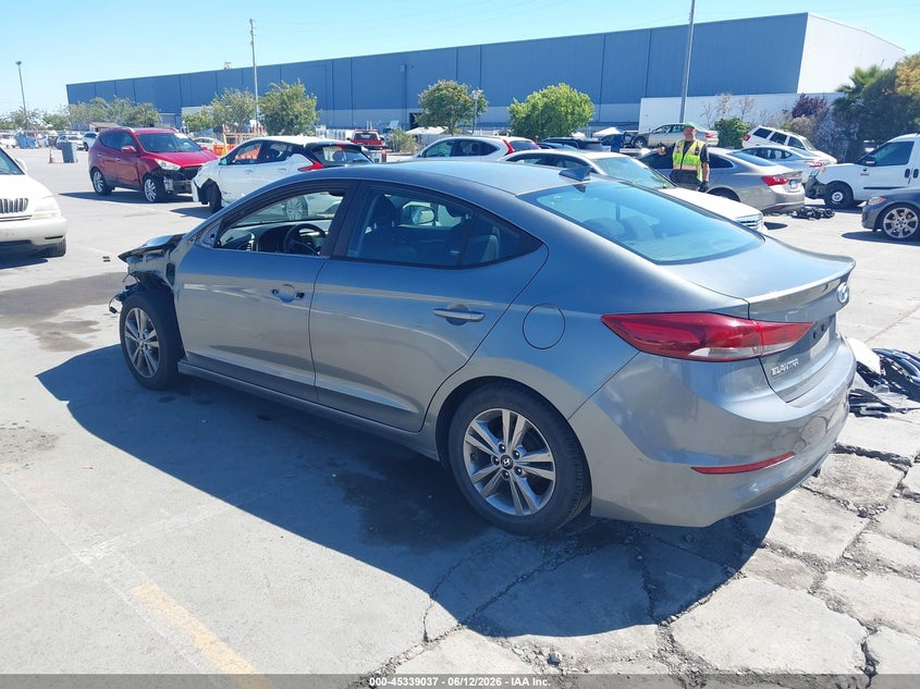 2017 Hyundai Elantra VIN KMHD84LF8HU244500 IAAI salvage auction — FRONT END, Salvage (California), sold $1,850 on 2026-07-20 (photo 3)