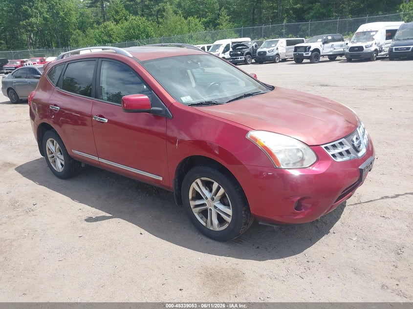 2013 Nissan Rogue VIN JN8AS5MV5DW124158 IAAI salvage auction — NORMAL WEAR, Clear (Massachusetts), sold $450 on 2026-07-24 (photo 1)