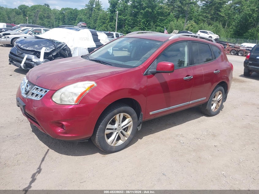 2013 Nissan Rogue VIN JN8AS5MV5DW124158 IAAI salvage auction — NORMAL WEAR, Clear (Massachusetts), sold $450 on 2026-07-24 (photo 2)