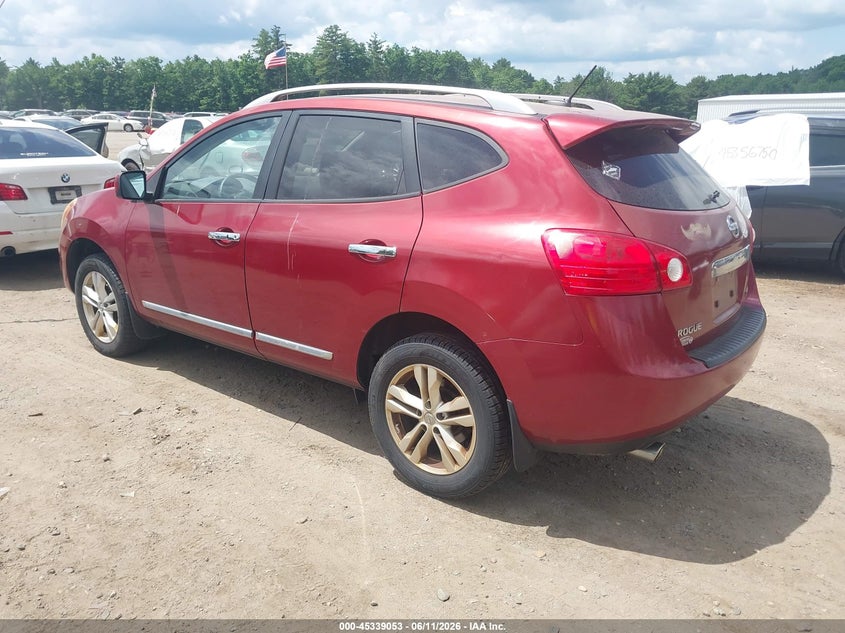 2013 Nissan Rogue VIN JN8AS5MV5DW124158 IAAI salvage auction — NORMAL WEAR, Clear (Massachusetts), sold $450 on 2026-07-24 (photo 3)