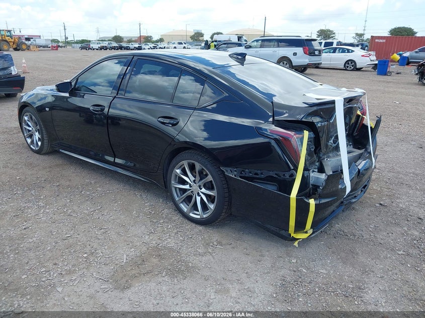 2021 Cadillac Ct5 VIN 1G6DP5RK4M0147526 IAAI salvage auction — REAR END, Salvage Title, sold $13,000 on 2026-08-29 (photo 3)
