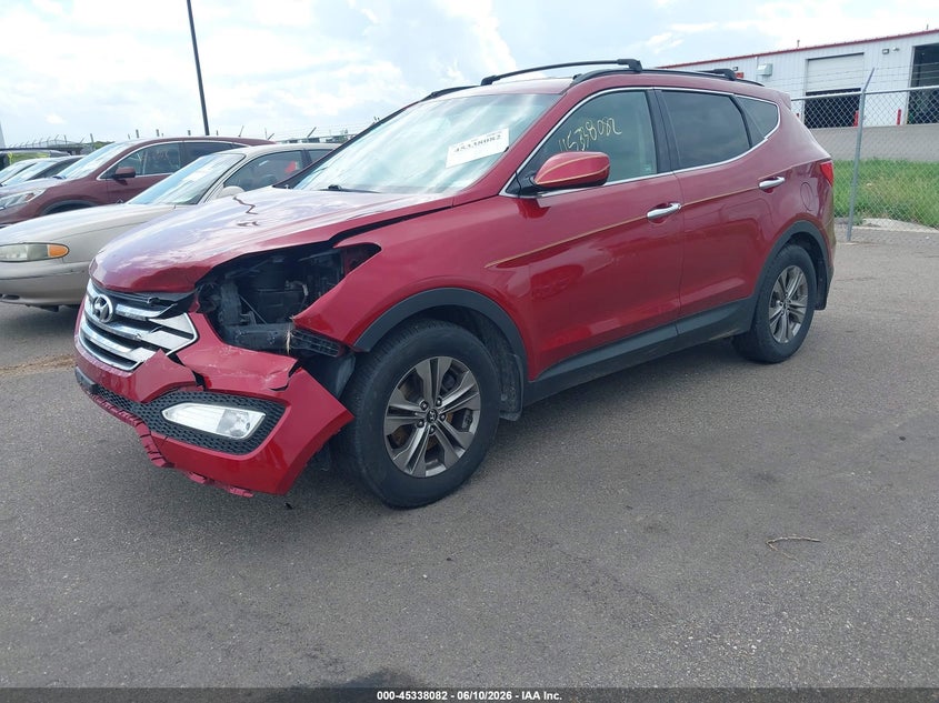 2014 Hyundai Santa fe VIN 5XYZUDLB8EG162413 IAAI salvage auction — FRONT END, Prior Salvage (Minnesota), sold $400 on 2026-08-27 (photo 2)
