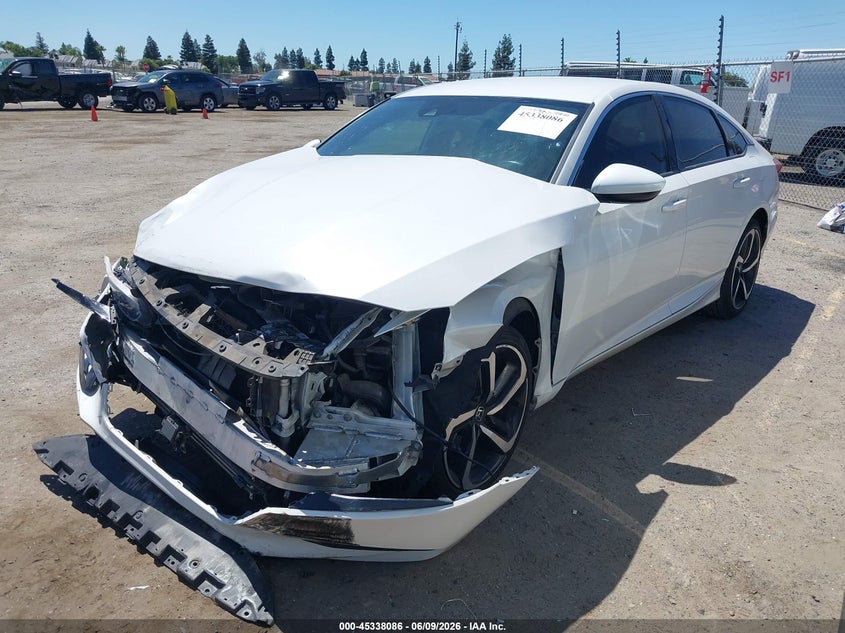 2020 Honda Accord VIN 1HGCV1F35LA107342 IAAI salvage auction — FRONT END, Salvage (California), sold $3,100 on 2026-07-21 (photo 2)