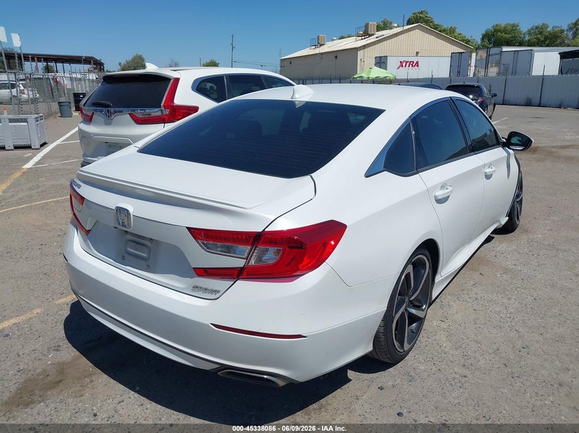 2020 Honda Accord VIN 1HGCV1F35LA107342 IAAI salvage auction — FRONT END, Salvage (California), sold $3,100 on 2026-07-21 (photo 4)