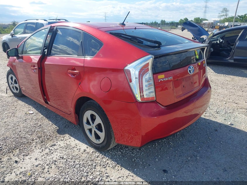 2012 Toyota Prius VIN JTDKN3DU5C1545957 IAAI salvage auction — FRONT END, Clear (Wisconsin), sold $650 on 2026-07-21 (photo 3)
