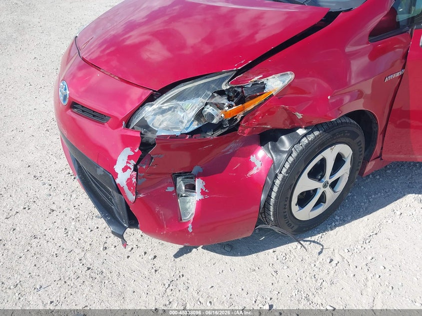 2012 Toyota Prius VIN JTDKN3DU5C1545957 IAAI salvage auction — FRONT END, Clear (Wisconsin), sold $650 on 2026-07-21 (photo 6)