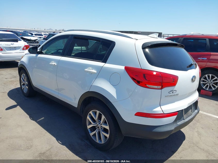 2015 Kia Sportage VIN KNDPB3AC9F7767249 IAAI salvage auction — RIGHT FRONT, Salvage (Arizona), sold $1,850 on 2026-07-07 (photo 3)