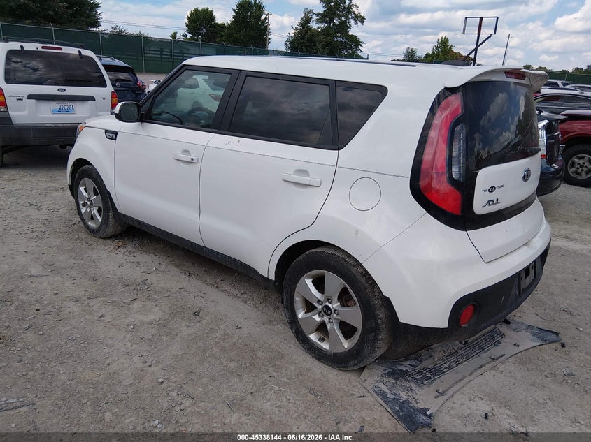 2017 Kia Soul VIN KNDJN2A21H7493790 IAAI salvage auction — NORMAL WEAR, Original (Kentucky), sold $775 on 2026-07-29 (photo 3)