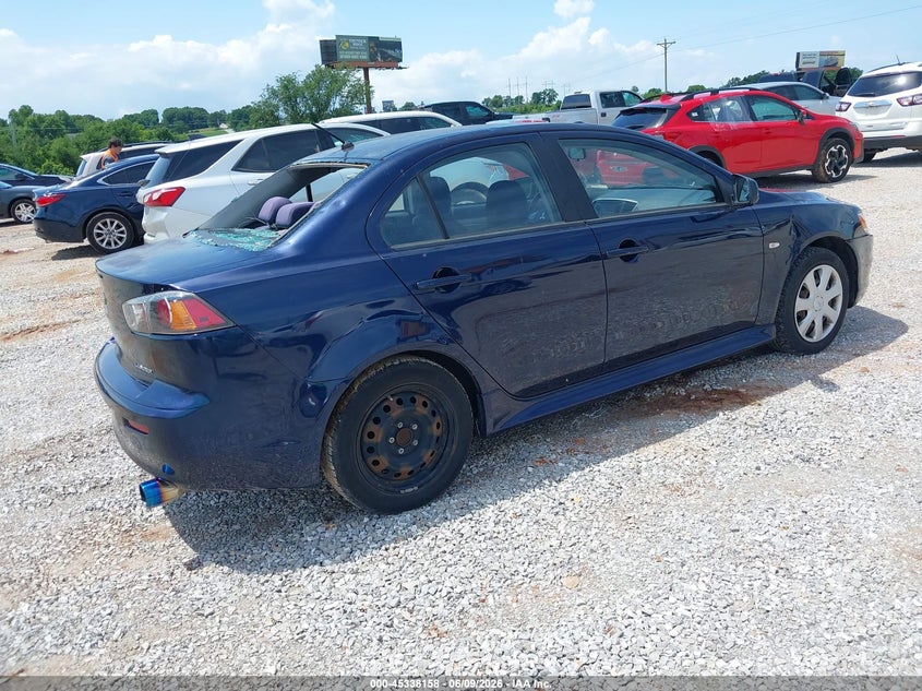 2014 Mitsubishi Lancer VIN JA32U2FU2EU011714 IAAI salvage auction — HAIL, Salvage Title, sold $425 on 2026-07-13 (photo 4)