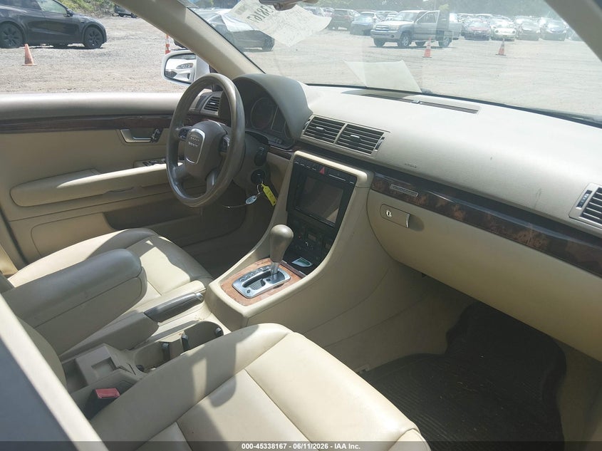 2007 Audi A4 VIN WAUDF78E57A131788 IAAI salvage auction — FRONT END, Salvage (Rhode Island), sold $25 on 2026-07-28 (photo 5)